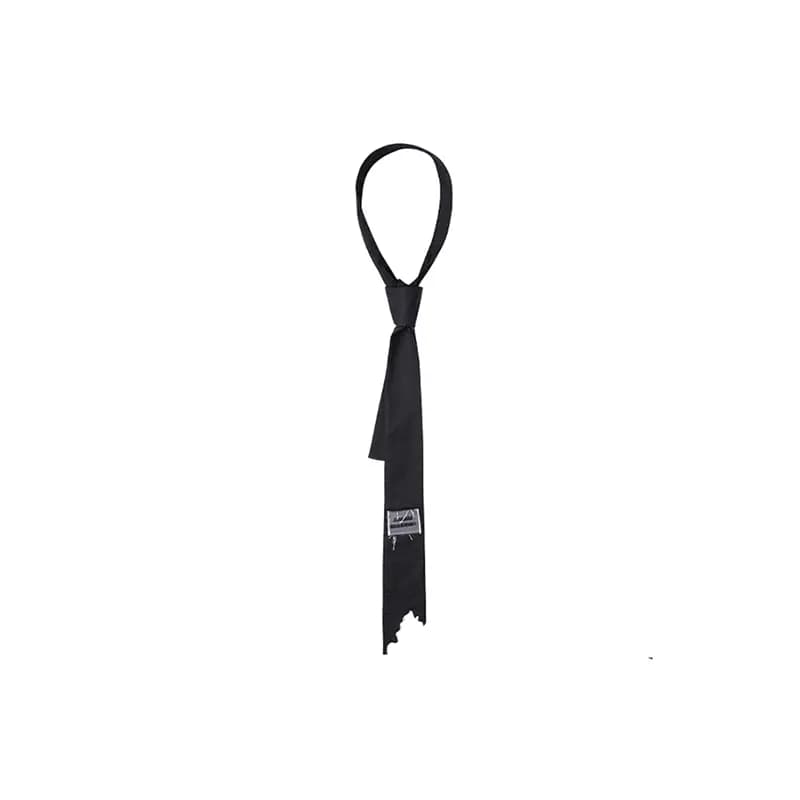 Illusionist Embroidery Patchwork Tie Unisex Qara