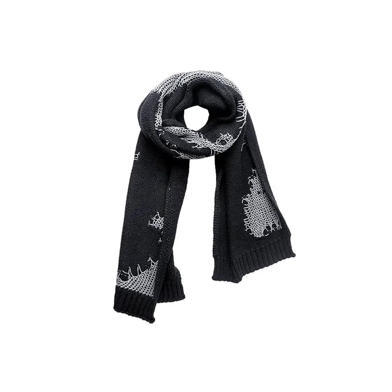 Phantomist Design Hörümçək Toru Şərf Unisex Qara