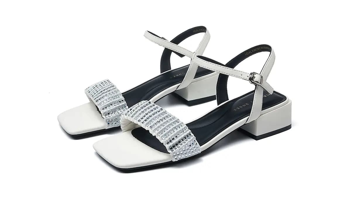HLA Fabric Trendy Versatile One-Strap Sandals Women's 9