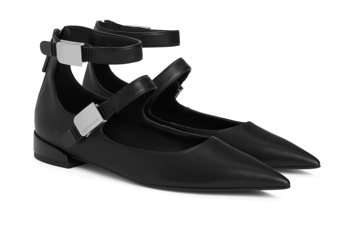 CHARLES&KEITH Small Charles & Keith Gothic Style Mary Jane Shoes 2.5cm Women's 7