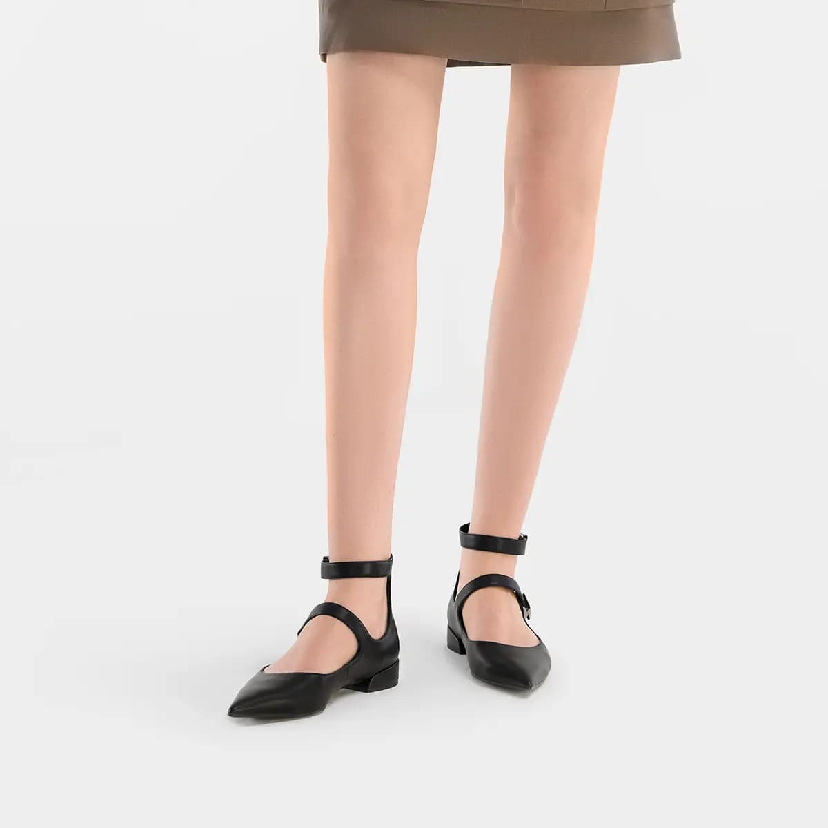 CHARLES&KEITH Small Charles & Keith Gothic Style Mary Jane Shoes 2.5cm Women's 10