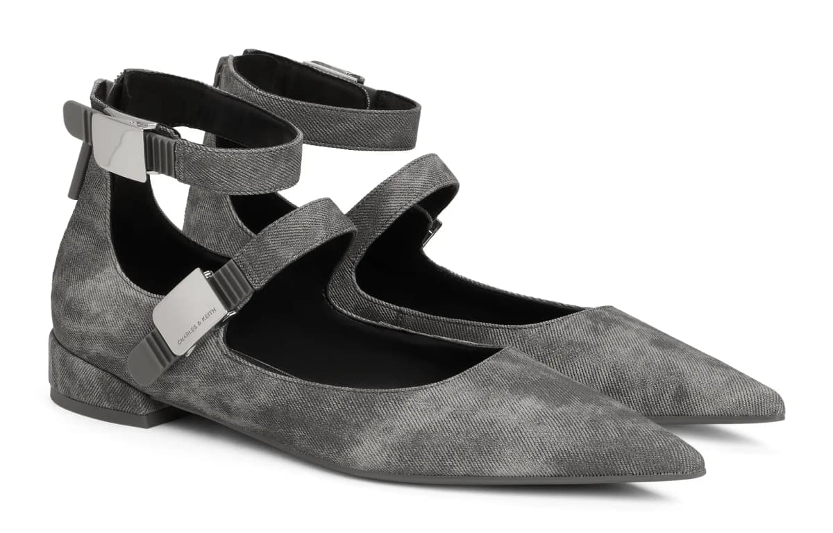 CHARLES&KEITH Small Charles & Keith Gothic Style Mary Jane Shoes 2.5cm Women's 12