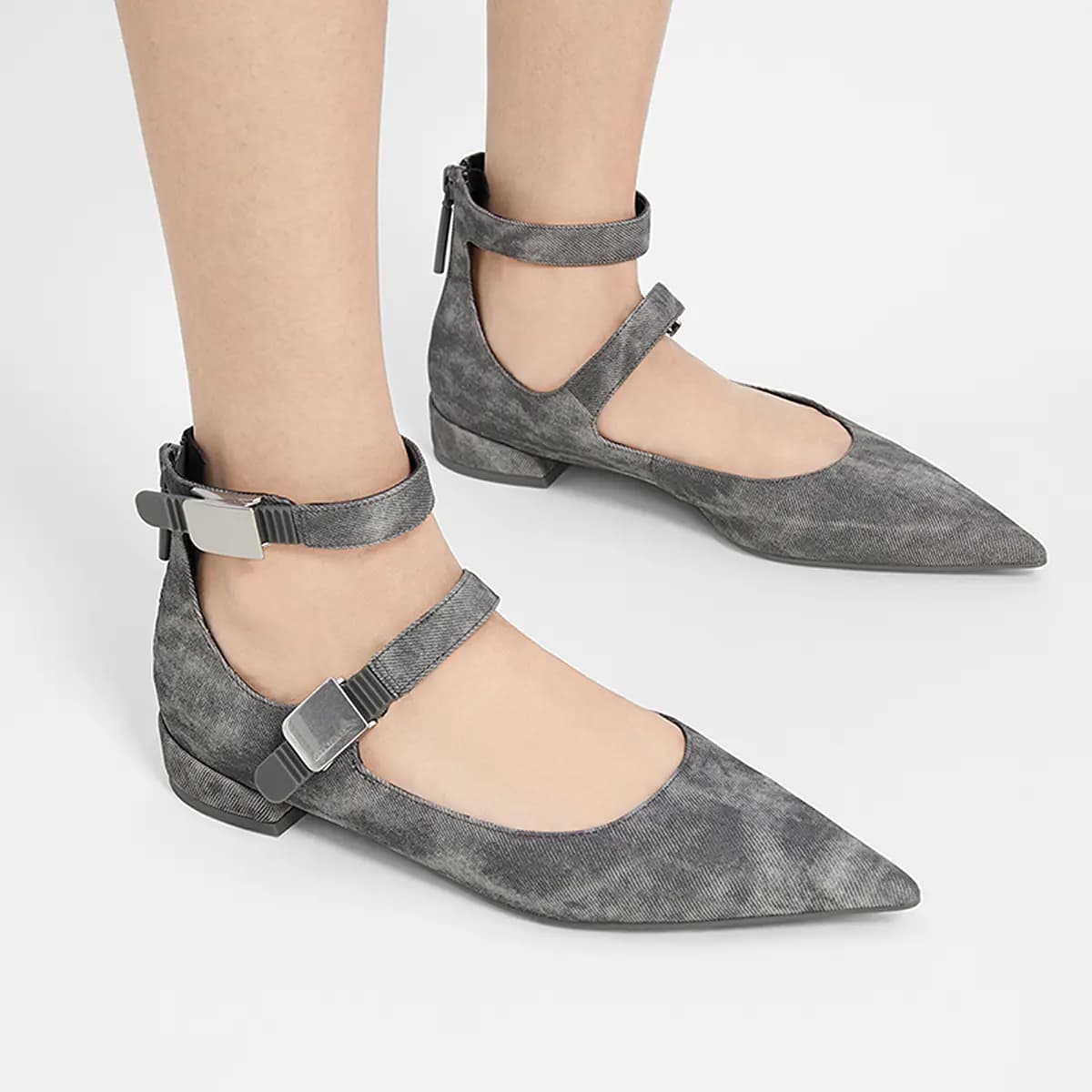 CHARLES&KEITH Small Charles & Keith Gothic Style Mary Jane Shoes 2.5cm Women's 14
