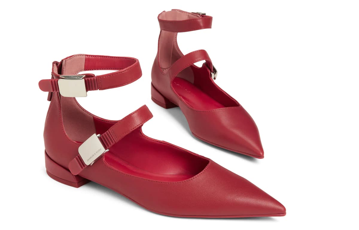 CHARLES&KEITH Small Charles & Keith Gothic Style Mary Jane Shoes 2.5cm Women's 3