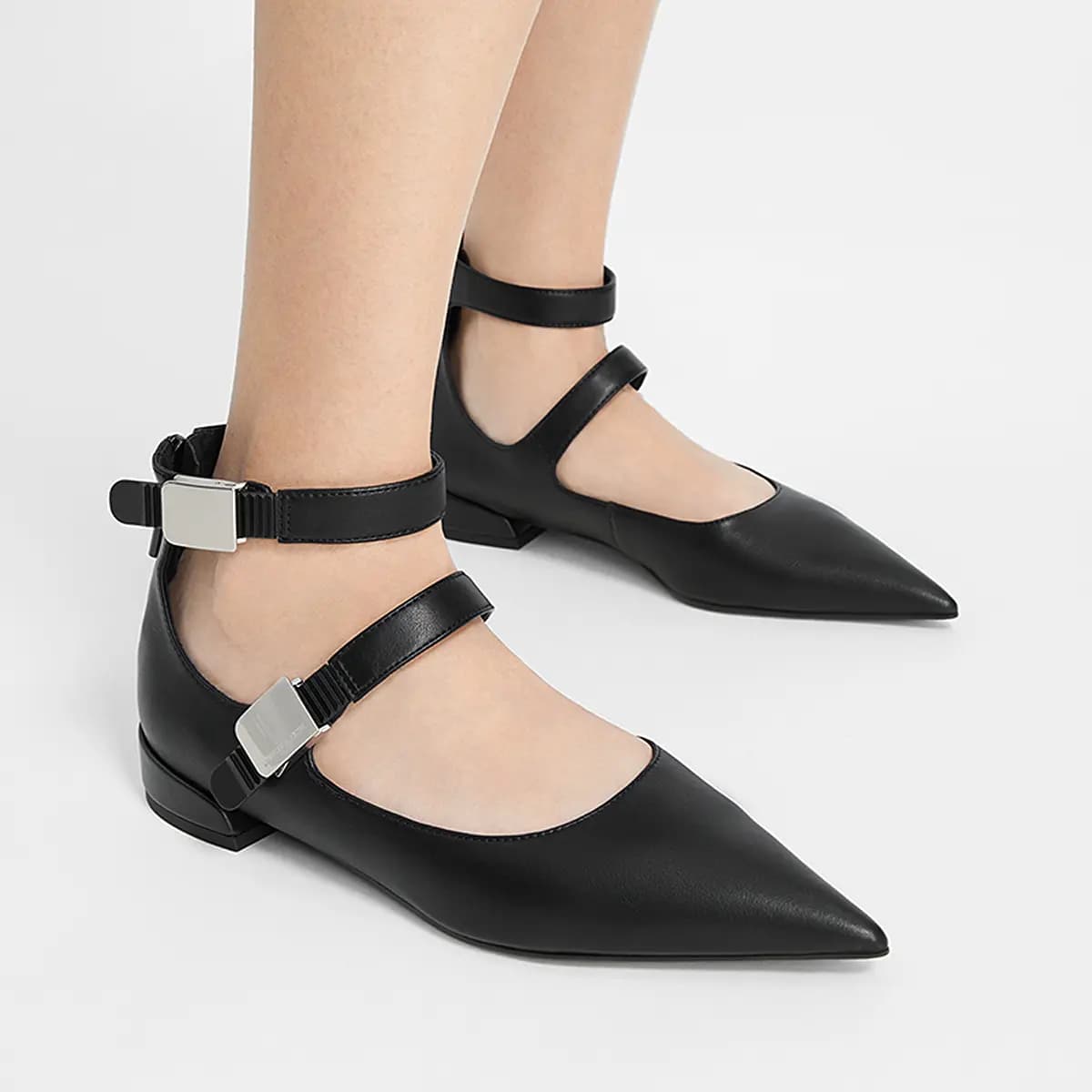 CHARLES&KEITH Small Charles & Keith Gothic Style Mary Jane Shoes 2.5cm Women's 9