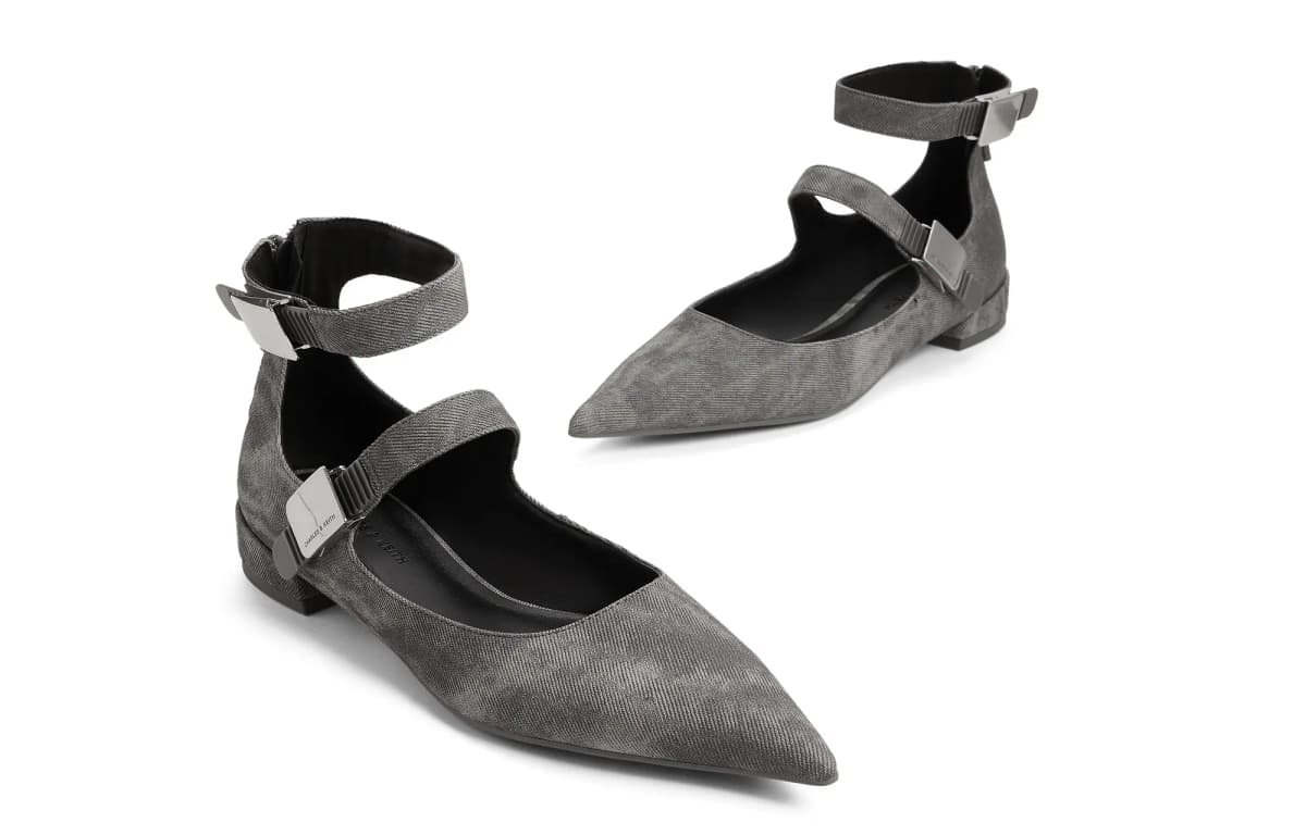 CHARLES&KEITH Small Charles & Keith Gothic Style Mary Jane Shoes 2.5cm Women's 13