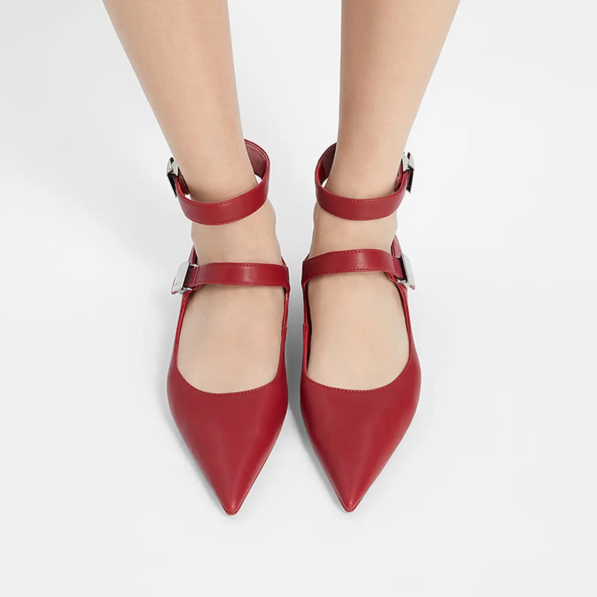 CHARLES&KEITH Small Charles & Keith Gothic Style Mary Jane Shoes 2.5cm Women's 4