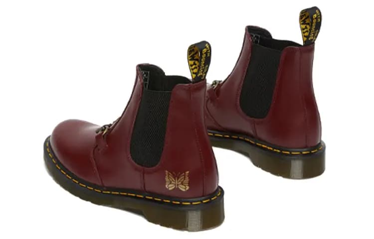 Dr.Martens 2976 Snaffle Chelsea Boots Needles Cherry Red 5