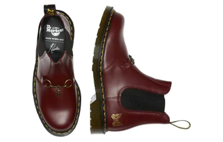 Dr.Martens 2976 Snaffle Chelsea Boots Needles Cherry Red 4