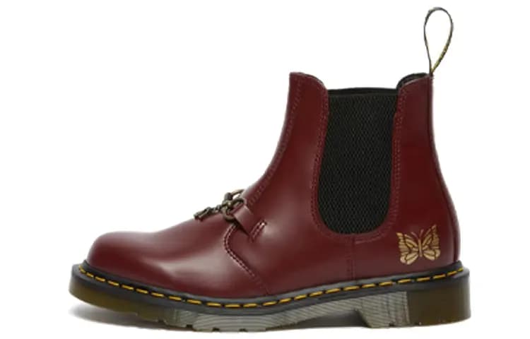 Dr.Martens 2976 Snaffle Chelsea Boots Needles Cherry Red
