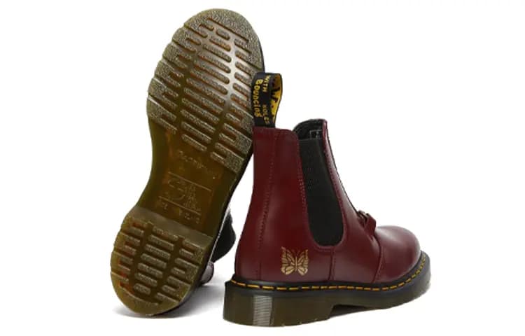 Dr.Martens 2976 Snaffle Chelsea Boots Needles Cherry Red 6