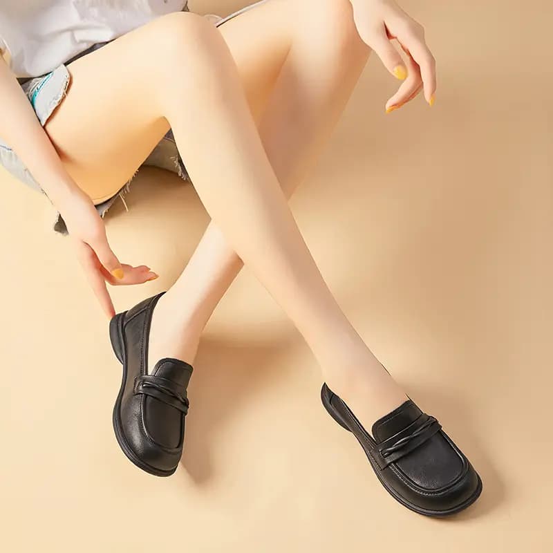 Bull Charm PU Loafer Qadın 6