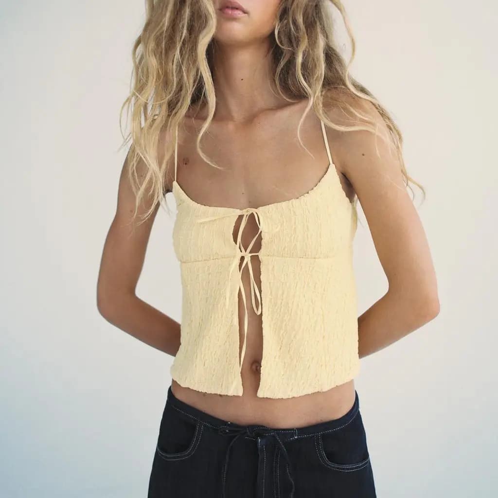 ZARA Camisoles Women's Yellow 3