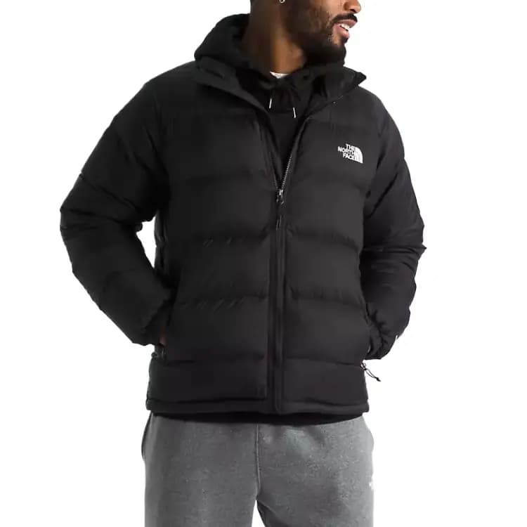 THE NORTH FACE Men's Hydrenalite™ Down Jacket Solid Color Warm Wear-Resistant Stand Collar Long Sleeve Jacket Coat Men's Black 2