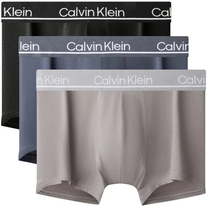 CALVIN KLEIN Jacquard Kişi Alt Paltarı 3-lü Dəst