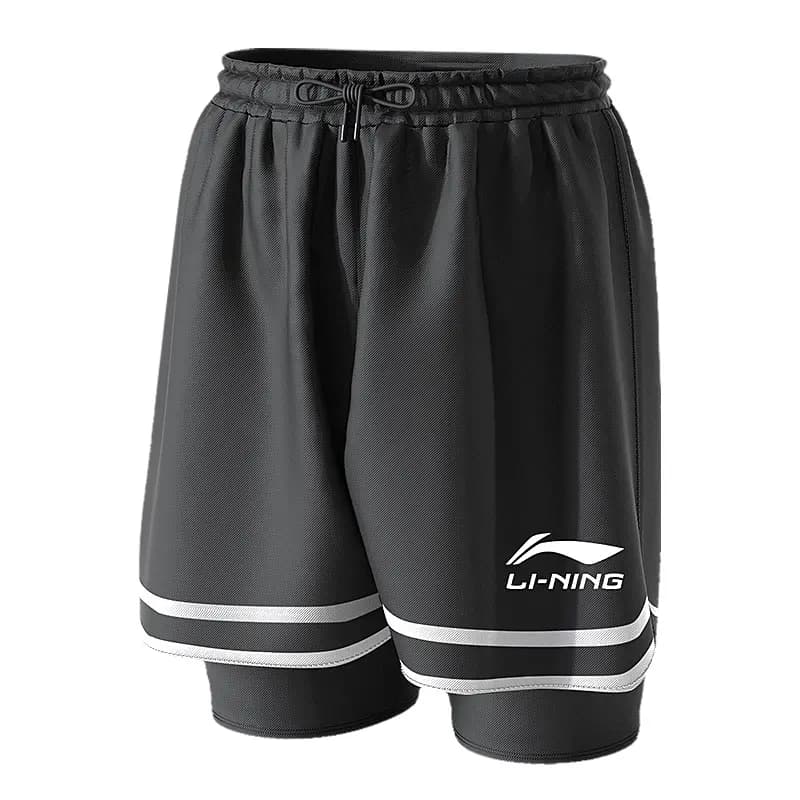 LiNing Kişi Çimərlik Şortu Qara