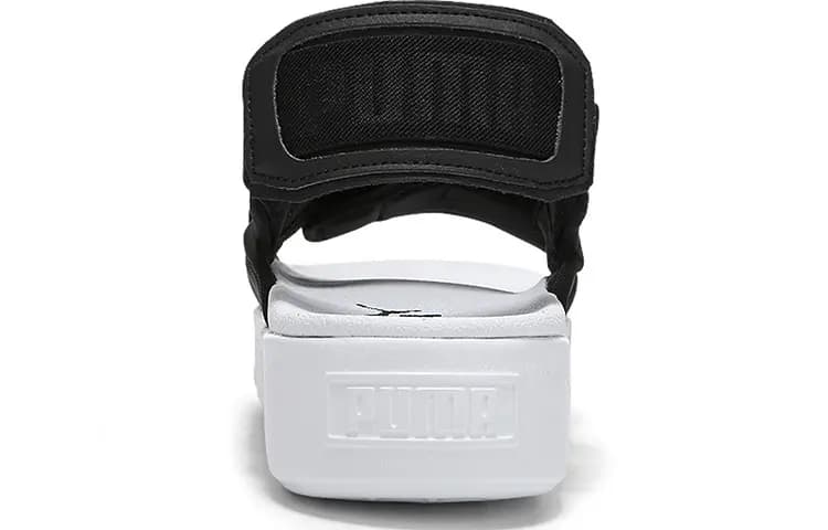 PUMA Platform Slide Ylm 19 'Black White' Women's 5