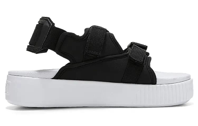 PUMA Platform Slide Ylm 19 'Black White' Women's 2