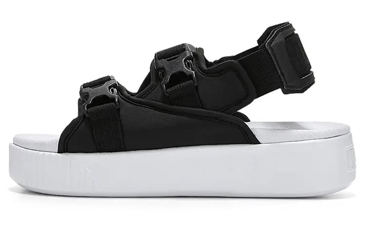 PUMA Platform Slide Ylm 19 'Black White' Qadın