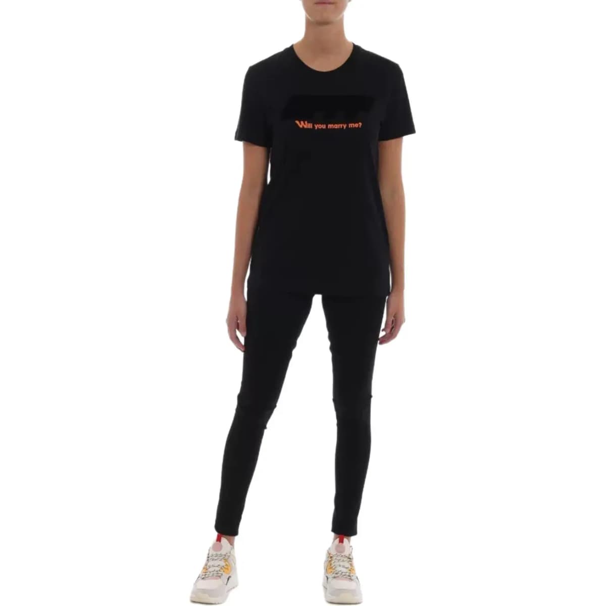 OFF-WHITE Qadın Legginsi Qara 2