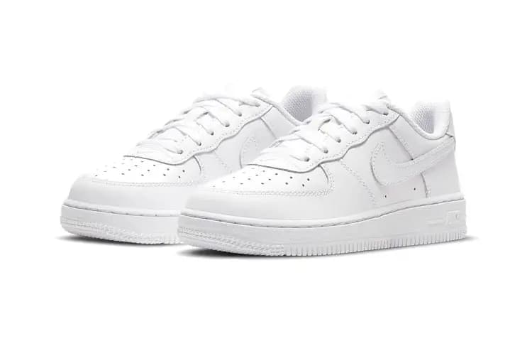 Nike Air Force 1 Low LE Triple White PS 3