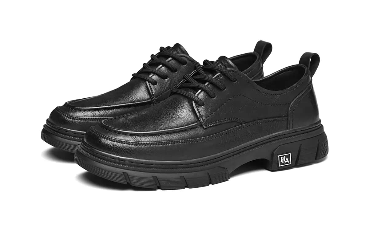 HLA Classic Durable Versatile Low-Top Work Shoes Men's Casual Leather Shoes Men's 2