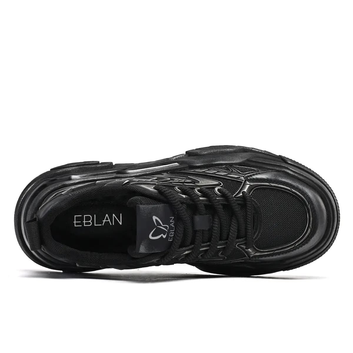 EBLAN Low-Top Chunky Sneakers Men's Black 4