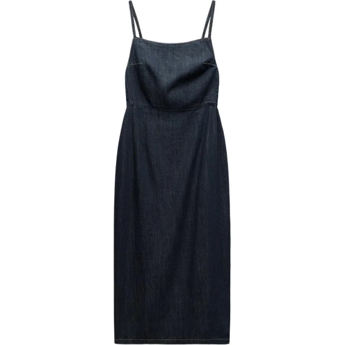 ZARA Slip Don Qadın Göy