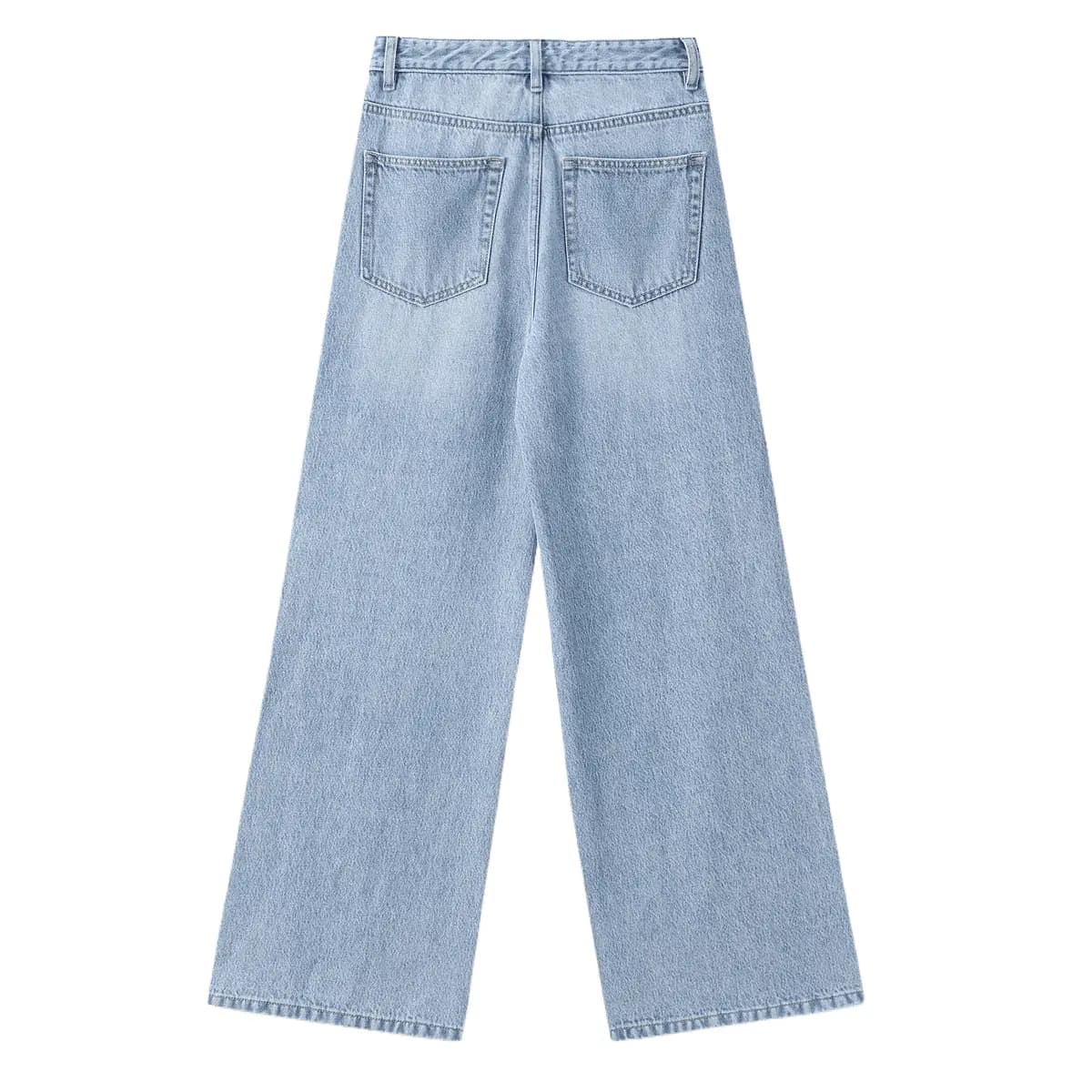 GAP Mid-Rise Qadın Cins Şalvar 4