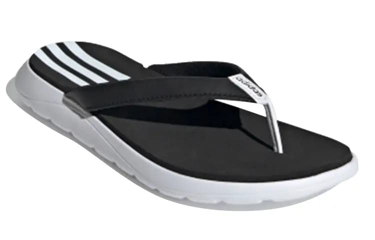 Adidas Comfort Flip Flop 'White Black' Women's 3