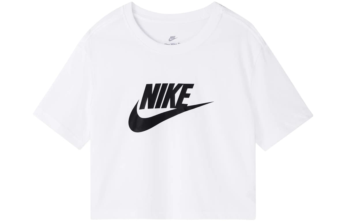 Nike Sportswear Essential Crop Qadın Köynəyi Ağ