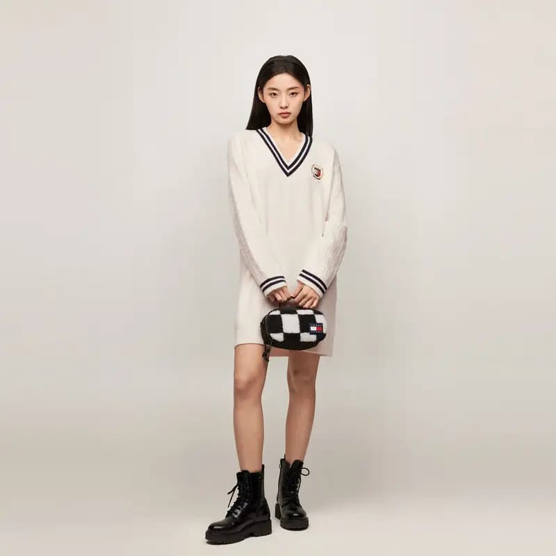 Tommy Hilfiger V-Yaxa Toxunma Don Qadın 5