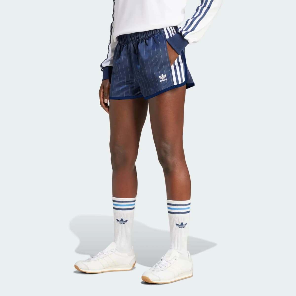 Sporty & Rich X Adidas Originals Şort Qadın Mavi 2