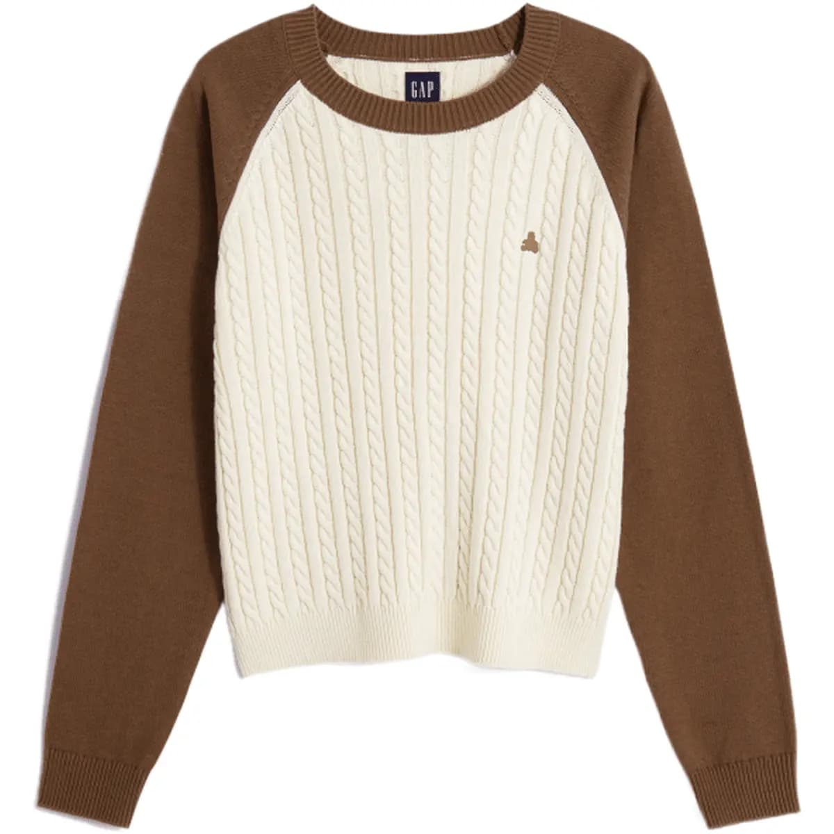 GAP Crew Neck Loose Raglan Sleeve Simple Commute Comfortable Knit Top Women's 3