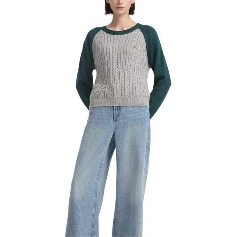 GAP Crew Neck Loose Raglan Sleeve Simple Commute Comfortable Knit Top Women's 8