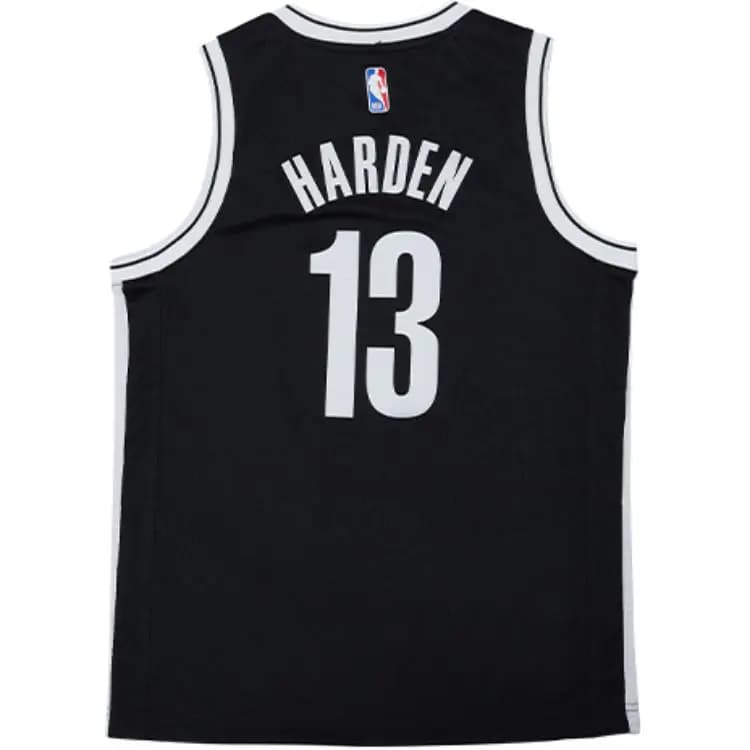 Nike x NBA Brooklyn Nets James Harden Uşaq Basketbol Maykası Qara 2