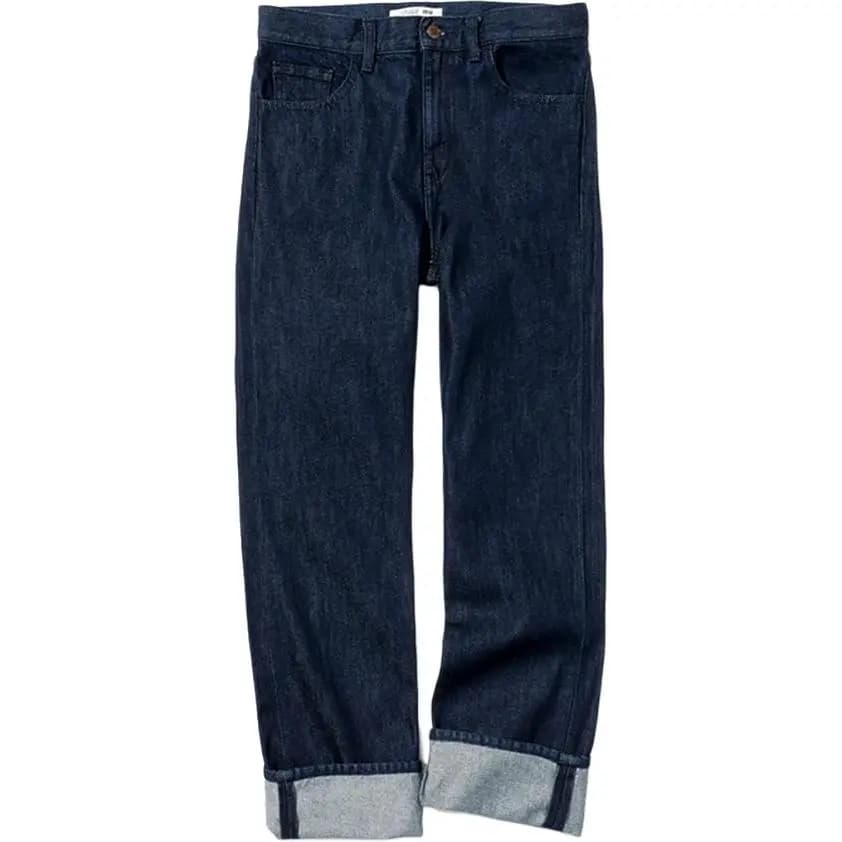 UNIQLO FW24 Qadın Cins Şalvar Göy