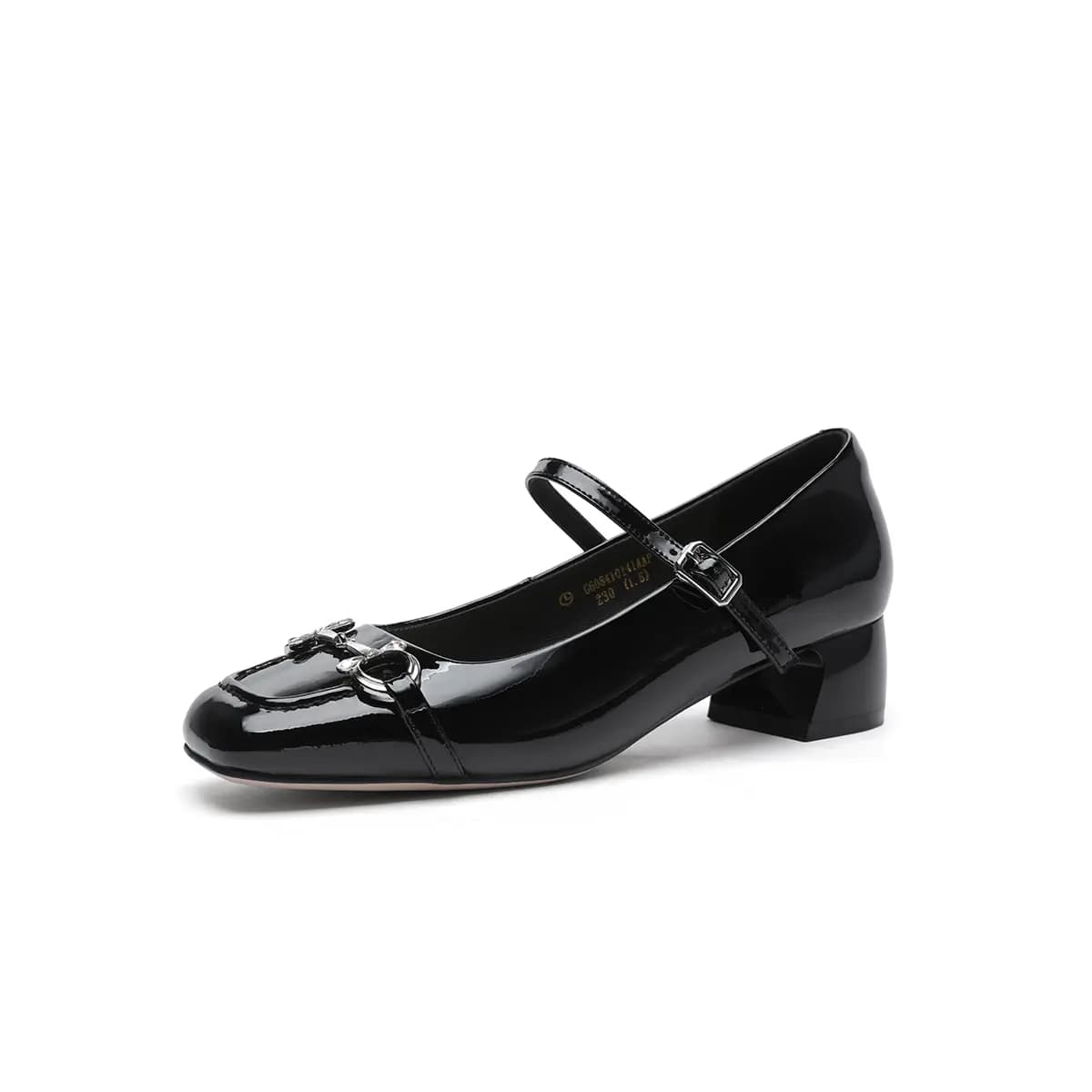 GOLDLION Chunky Heel Mary Jane Shoes 3.5cm Women's 7