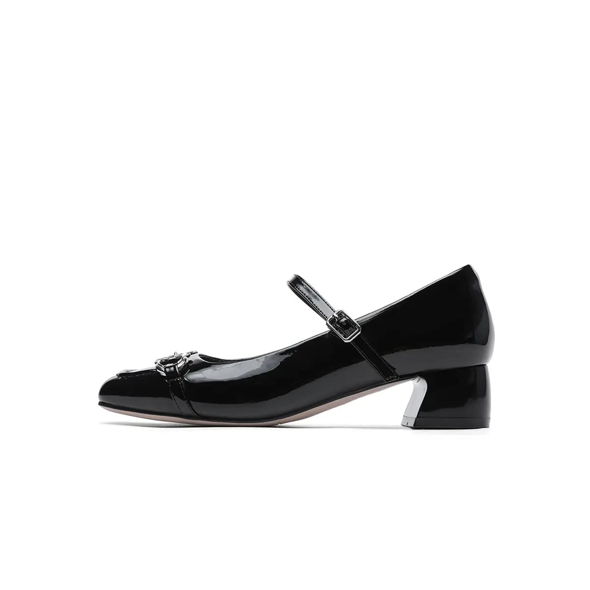GOLDLION Chunky Heel Mary Jane Shoes 3.5cm Women's 6