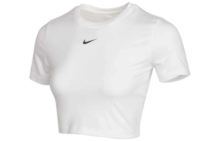 Nike Qadın İdman Crop Köynək Ağ