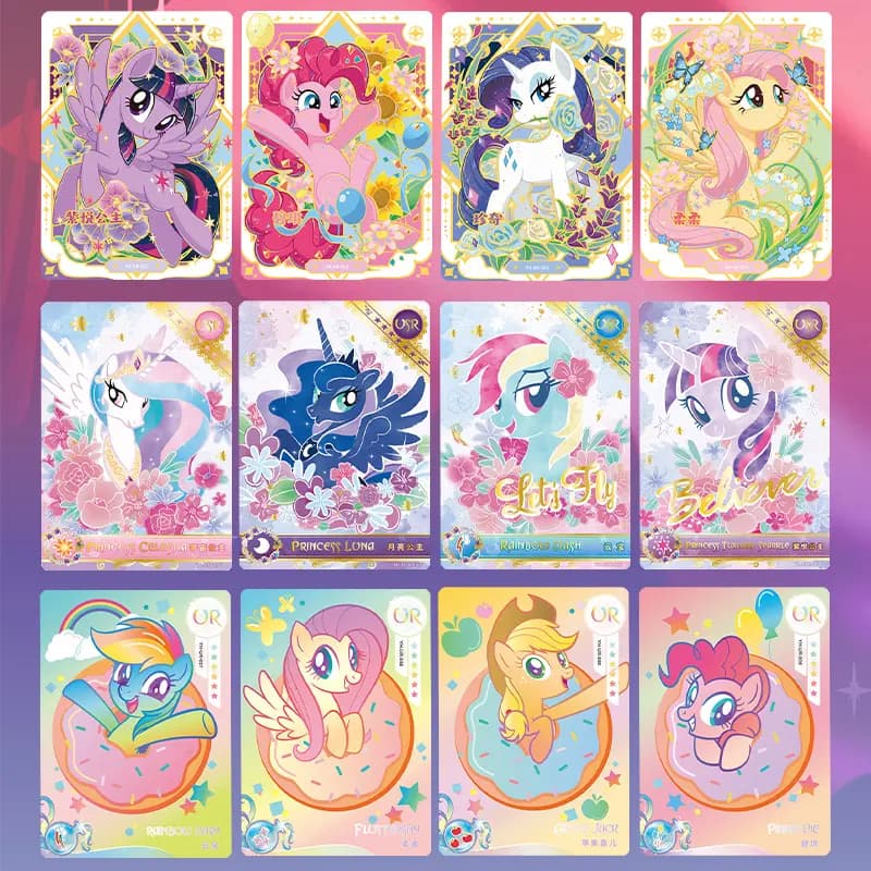 KAYOU My Little Pony Character Cards Friendship Eternal Card Rainbow Pack Series 3 Anime Cards 20 Packs/Box