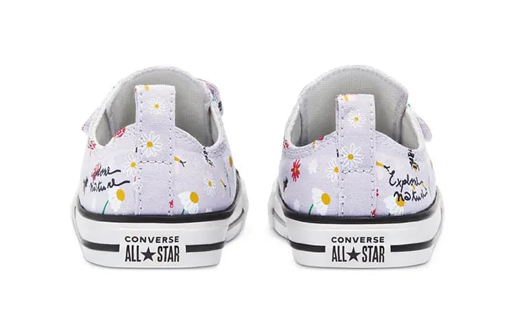 Baby Converse Chuck Taylor All Star Low Top Lightweight Comfort Slip-Resistant Breathable Low-Top Walker Shoes White Multi 5