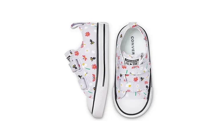 Baby Converse Chuck Taylor All Star Low Top Lightweight Comfort Slip-Resistant Breathable Low-Top Walker Shoes White Multi 4