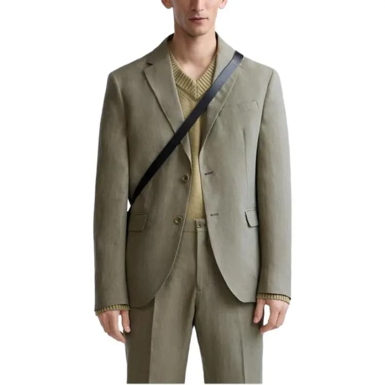 ZARA Business Suits Men Khaki 3