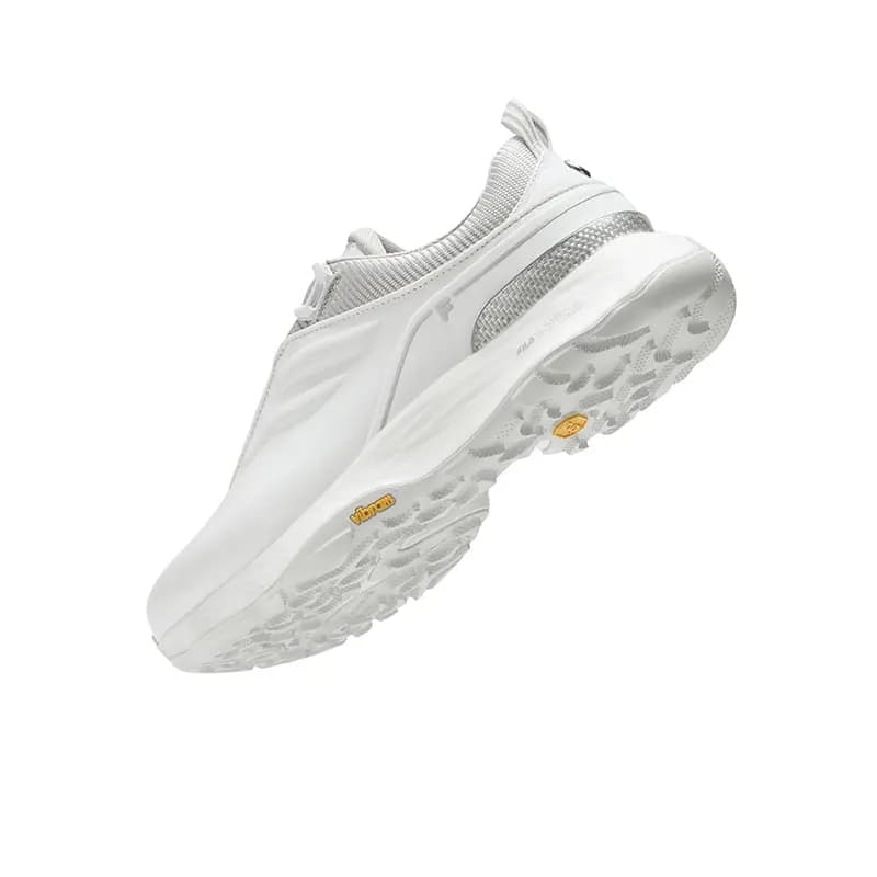 FILA Anti-Slip And Wear-Resistant Support Low-Top Golf Shoes Men's Bright White/Silver With Gray Accents 6