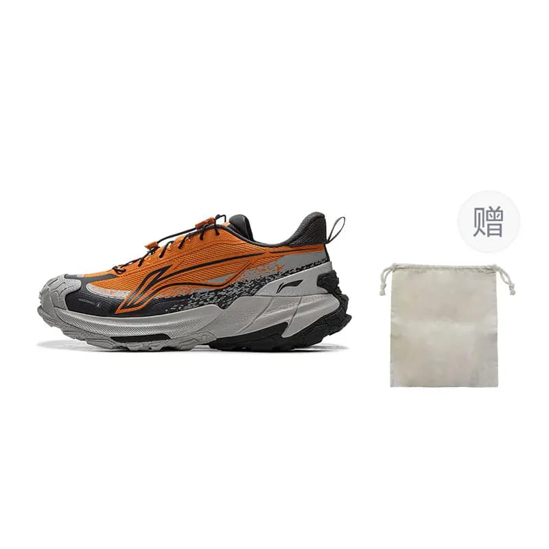 LiNing Outdoor CF Tracing, Yi Jie 2.0 Unisex Outdoor Ayaqqabısı Narıncı/Boz