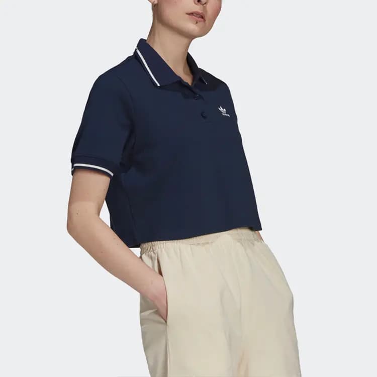 Adidas Originals Polo Köynək Qadın Dəniz Mavisi 4