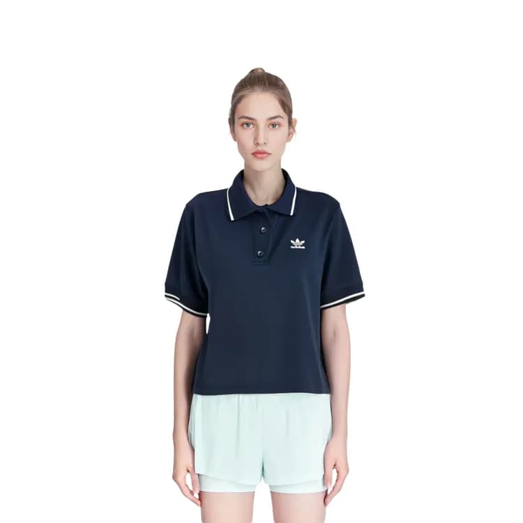 Adidas Originals Polo Köynək Qadın Dəniz Mavisi 9