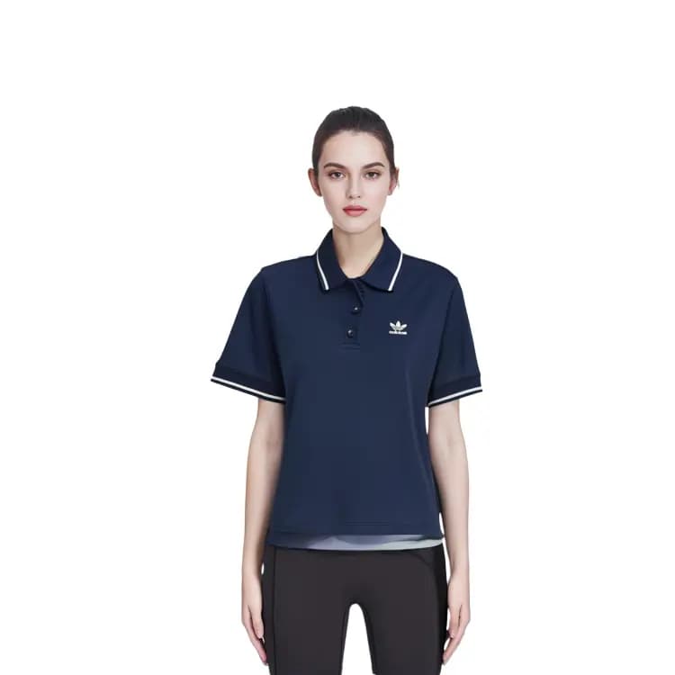 Adidas Originals Polo Köynək Qadın Dəniz Mavisi 10