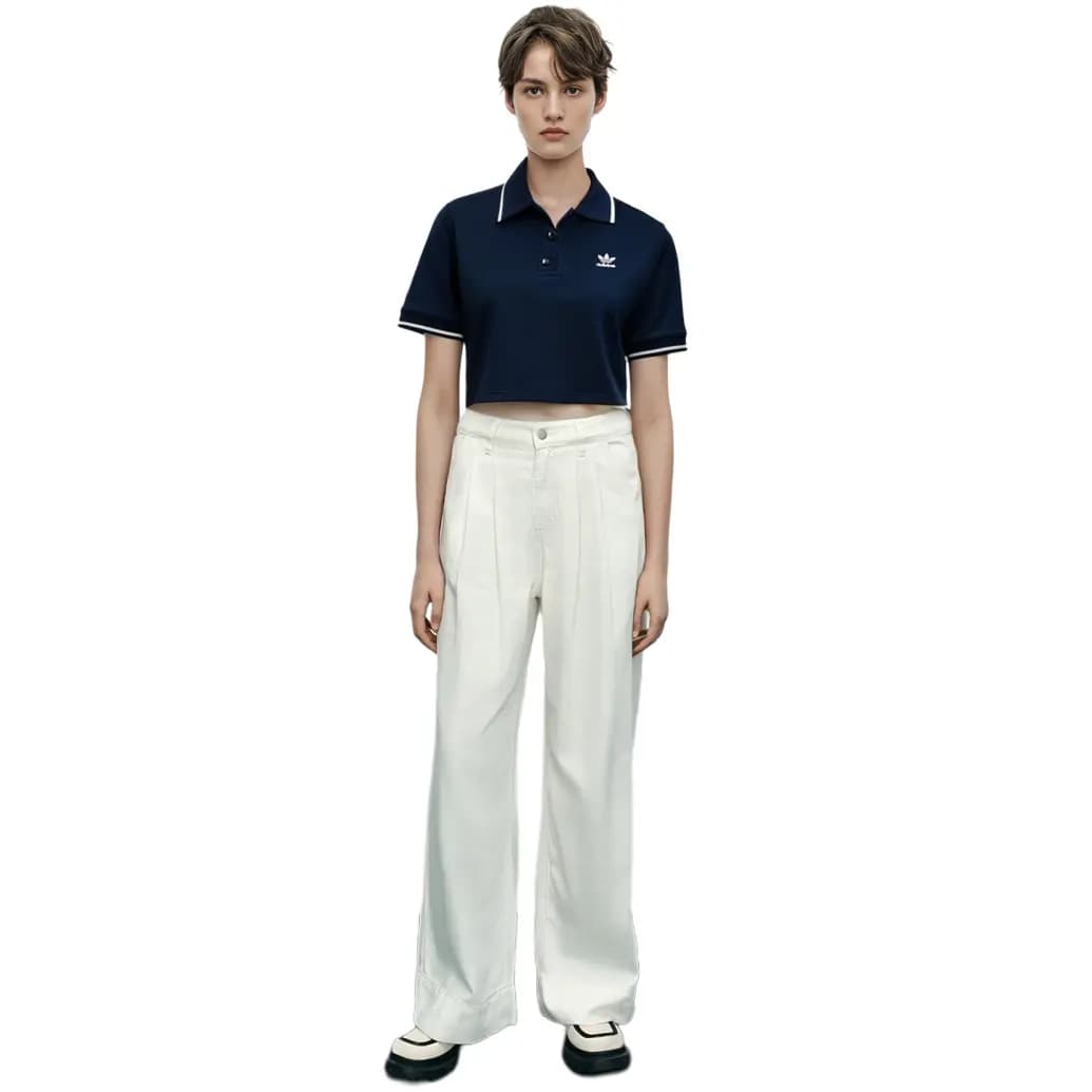 Adidas Originals Polo Köynək Qadın Dəniz Mavisi 5